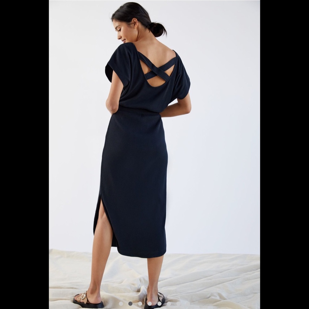 Ribbed Midi Dress